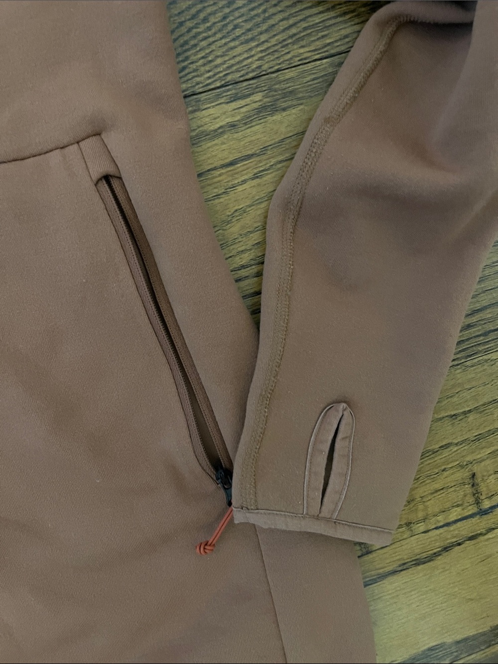 REI Hooded Full-Zip Fleece Jacket — Rust - Picture 3 of 4
